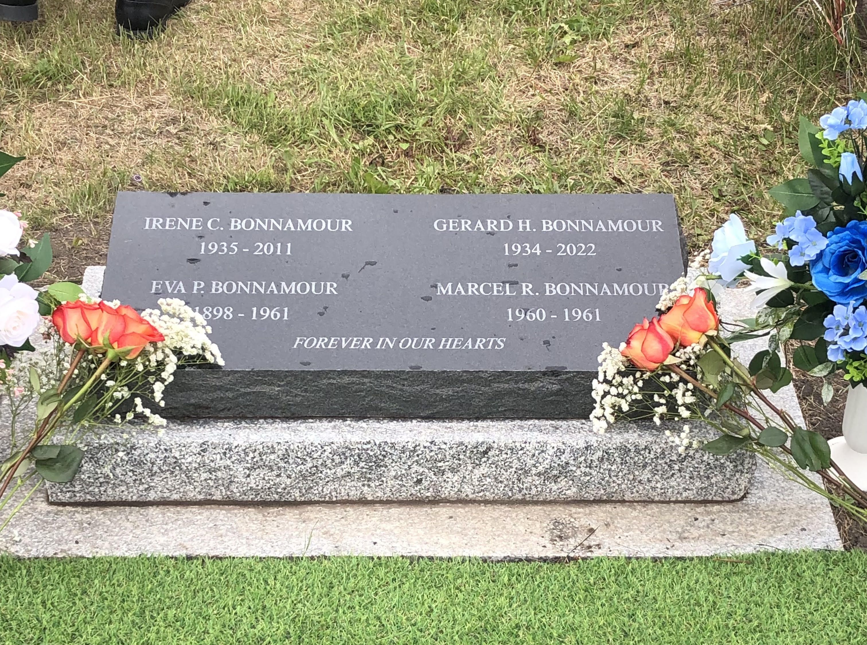 Irene & Gerard tombstone